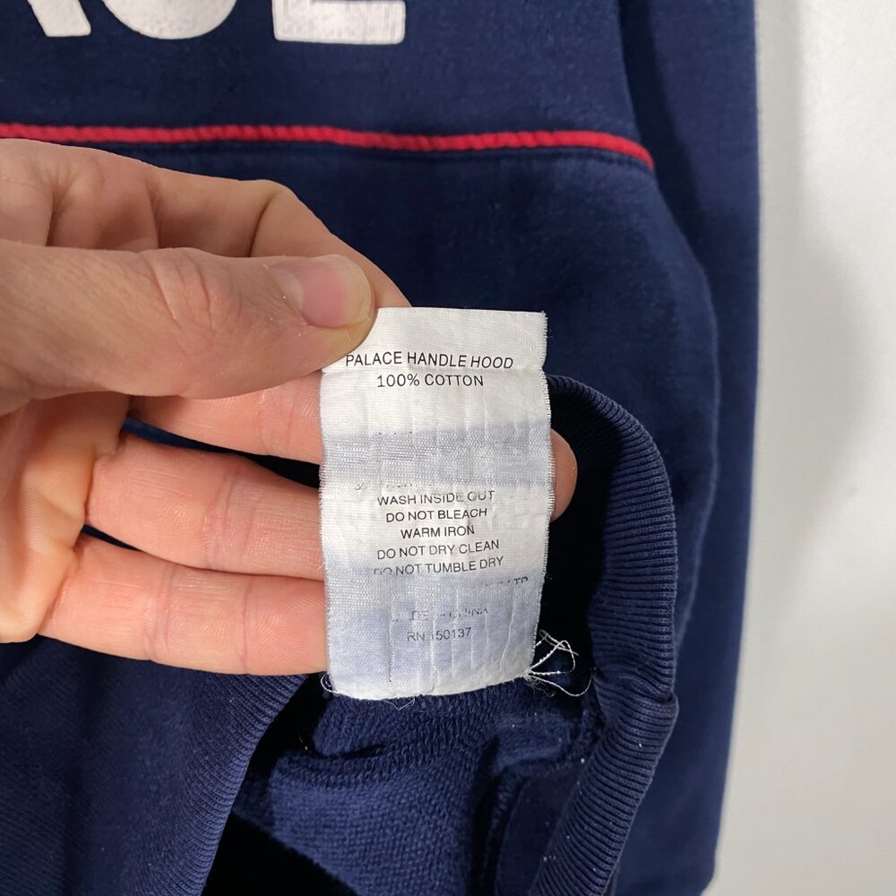 PALACE FW17 Handle Hoodie Navy 100% Cotton Pullover Hoodie men's size Small - Picture 7 of 8
